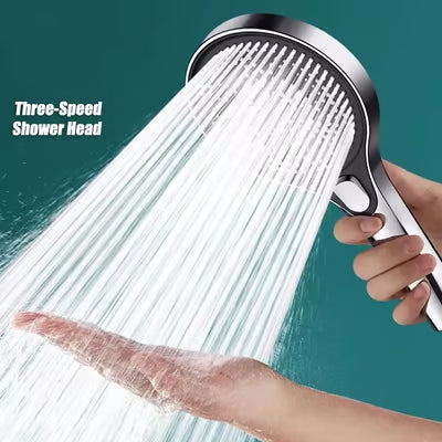 3 Spray Modes High pressure Hand Held Shower Head